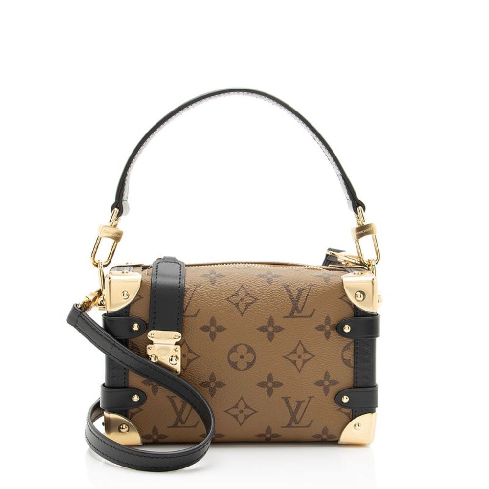 Louis Vuitton Reverse Monogram Canvas Side Trunk PM Shoulder Bag
